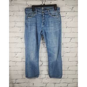 For All ManKind Women's standard Straight leg Jeans blokecore normcore western